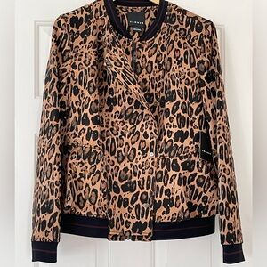 Trouvé Size XL leopard print peplum jacket NWT